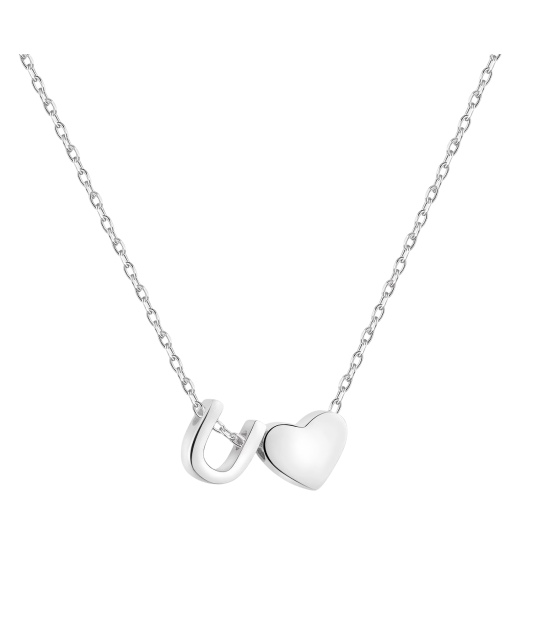 Hõbekett ripatsiga täht U