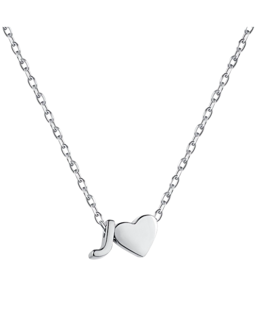 Hõbekett ripatsiga täht J