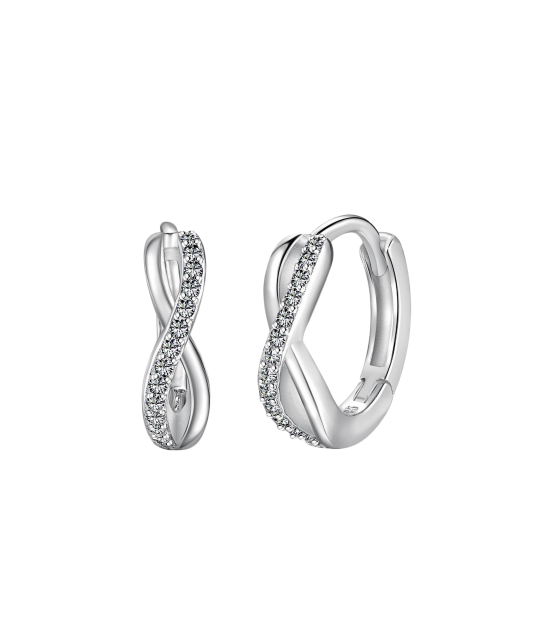 Серьги из серебра с цирконами