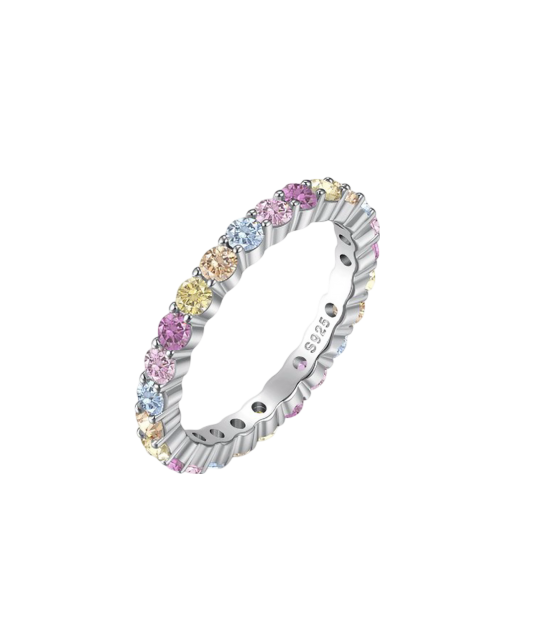 Hõbesõrmus tsirkoonidega