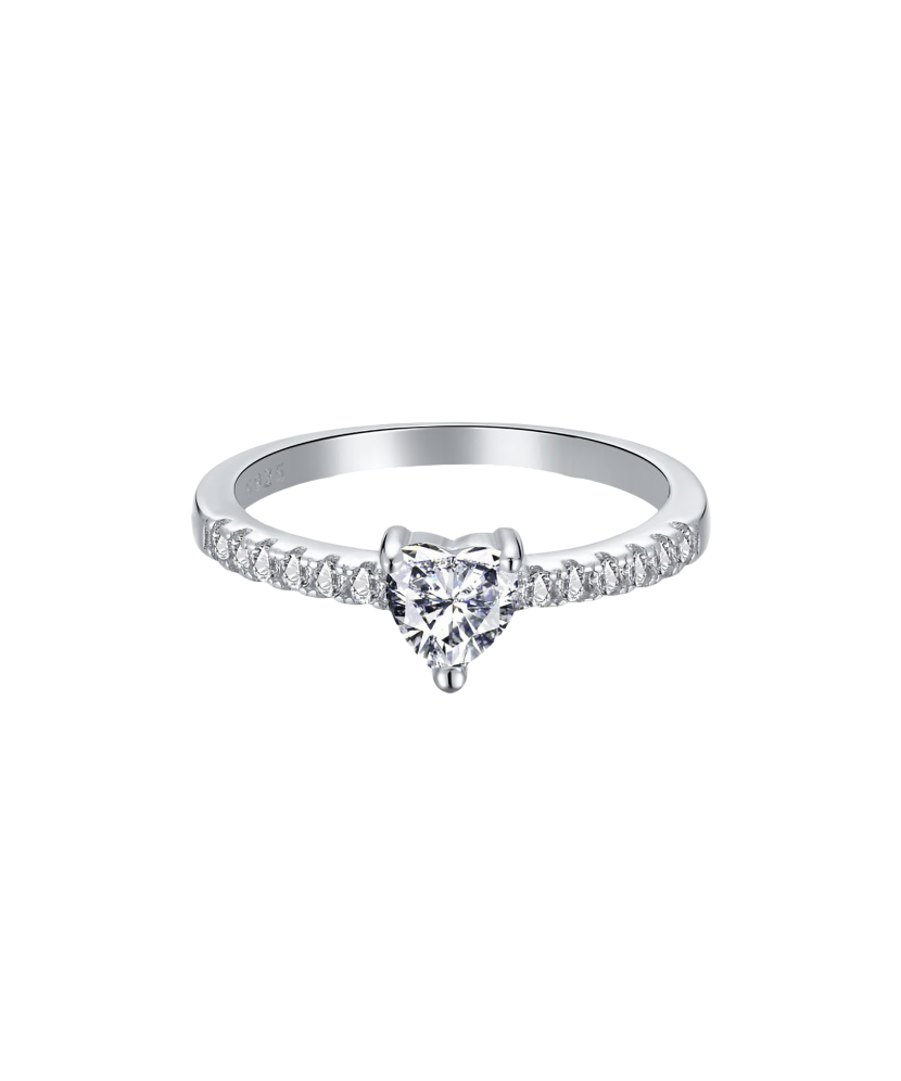 Hõbesõrmus tsirkoonidega