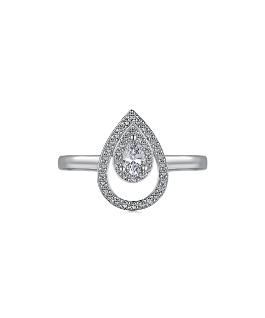 Hõbesõrmus tsirkoonidega