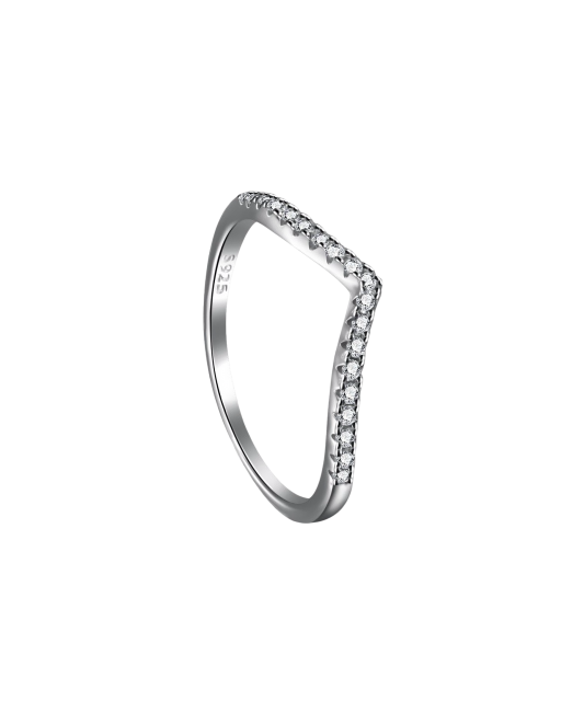 Hõbesõrmus tsirkoonidega