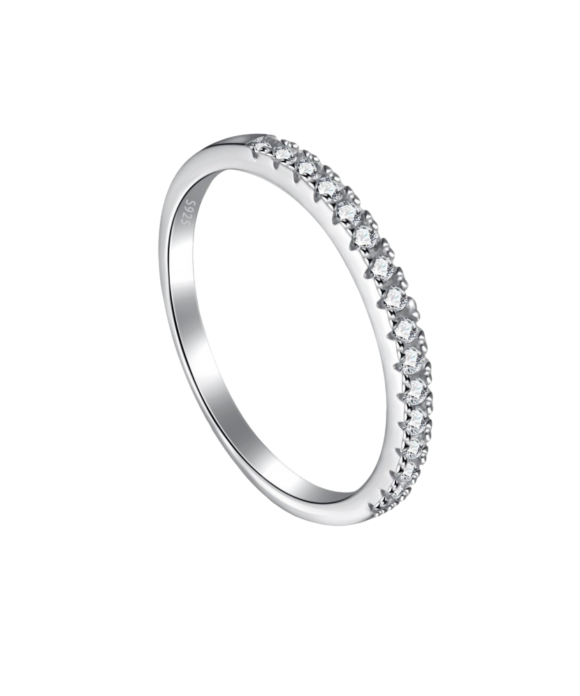 Hõbesõrmus tsirkoonidega