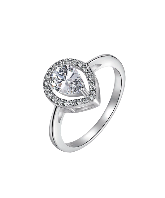 Серебряное кольцо с цирконами