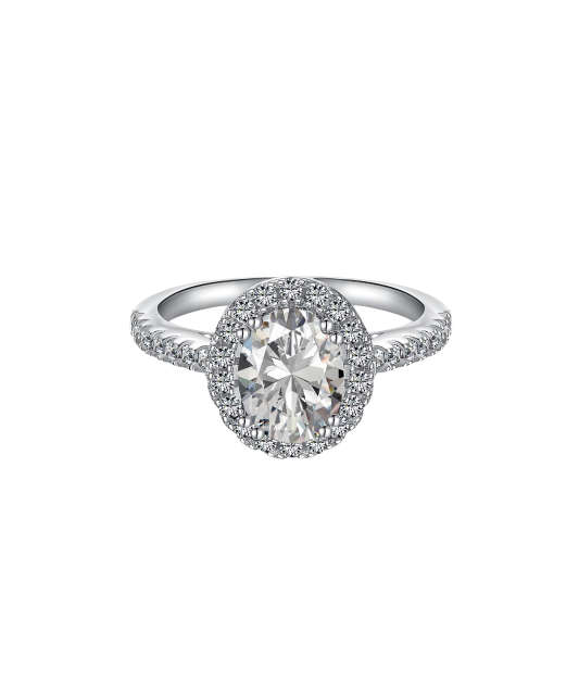 Hõbesõrmus tsirkoonidega