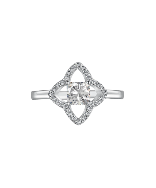 Hõbesõrmus tsirkoonidega