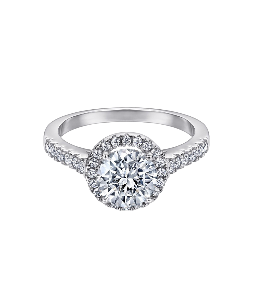 Hõbesõrmus tsirkoonidega