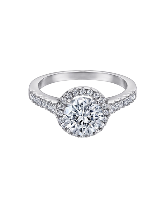 Hõbesõrmus tsirkoonidega