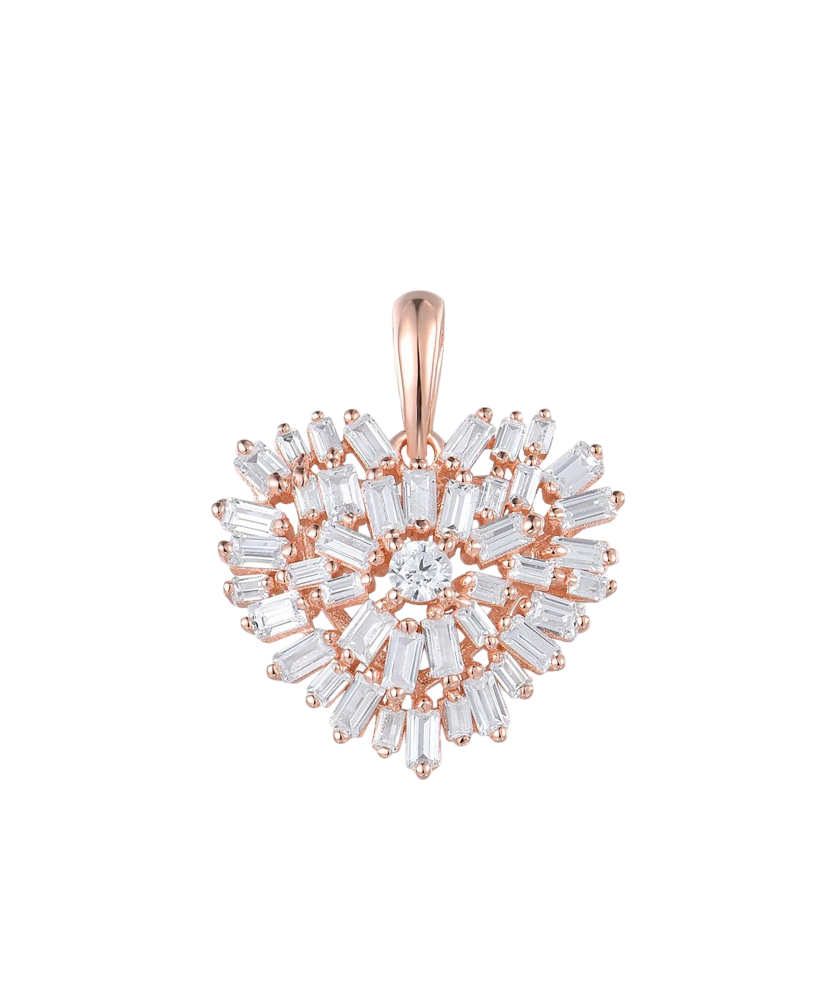 Kullatud hõbedast ripats tsirkooniga