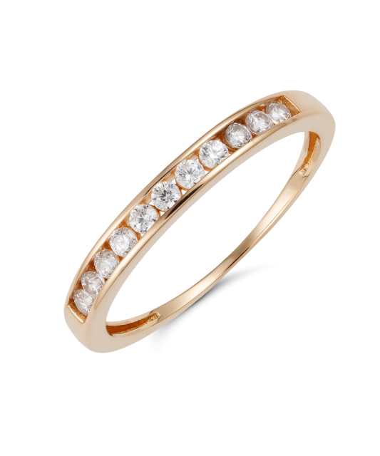 Золотое кольцо с цирконами