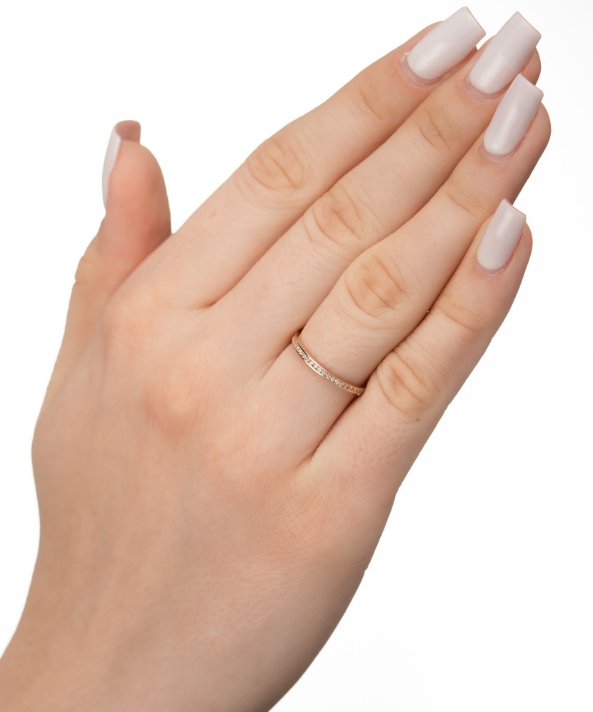 Kuldsõrmus tsirkoonidega Goldinga VX10-VX11ZR0169-R