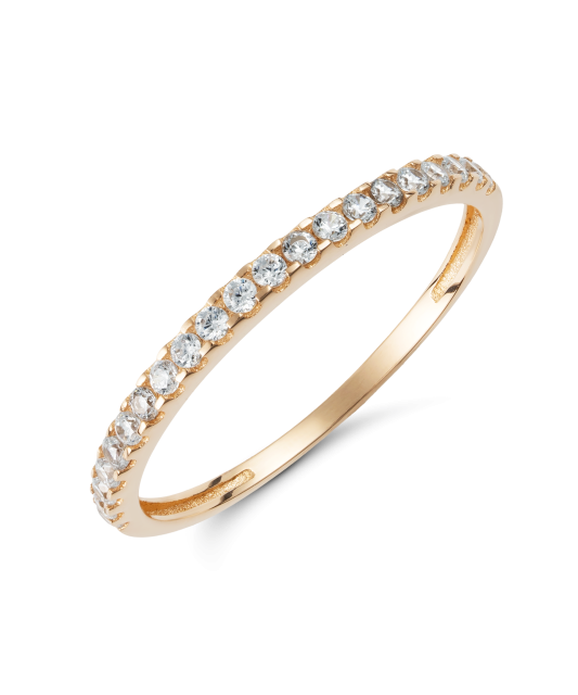 Kuldsõrmus tsirkoonidega