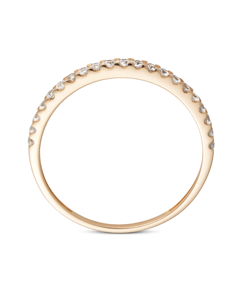 Золотое кольцо с цирконами