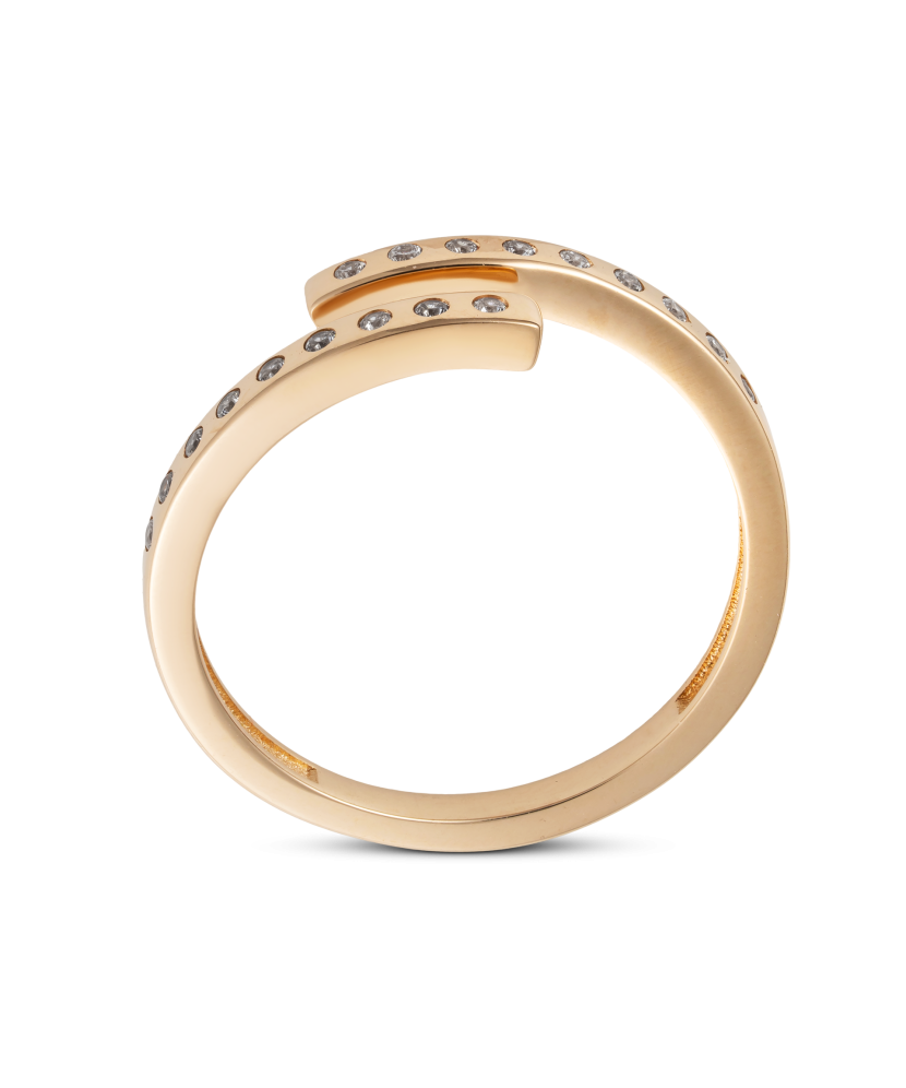 Kuldsõrmus tsirkoonidega