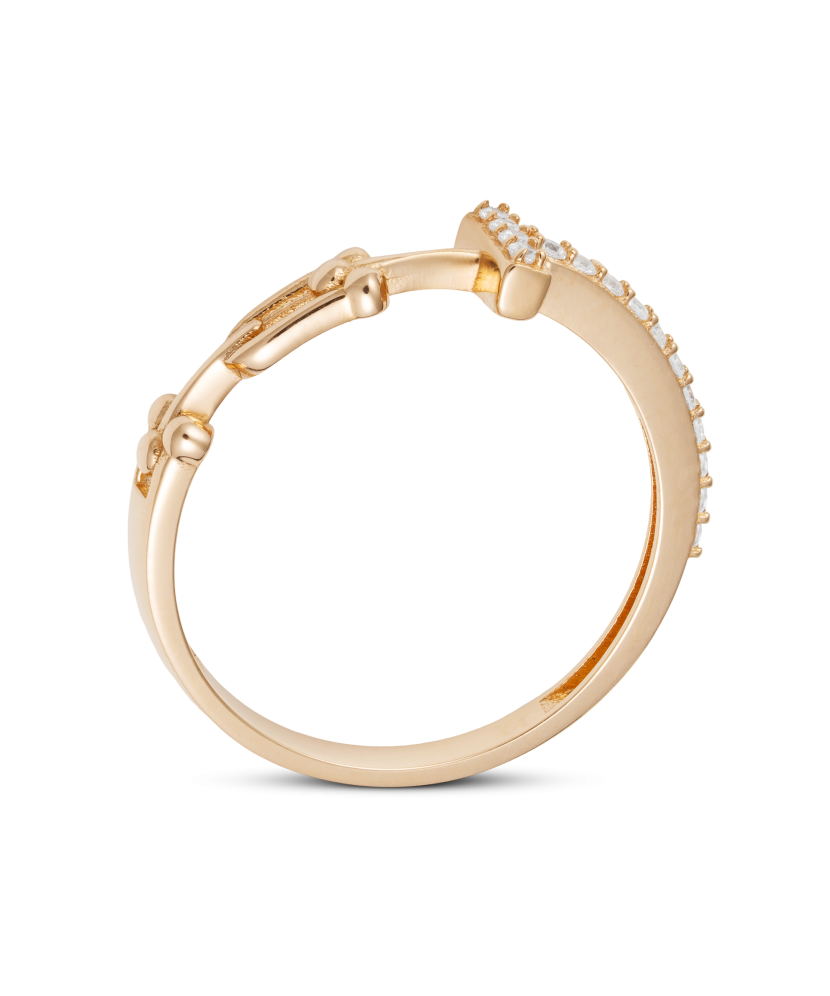 Kuldsõrmus tsirkoonidega