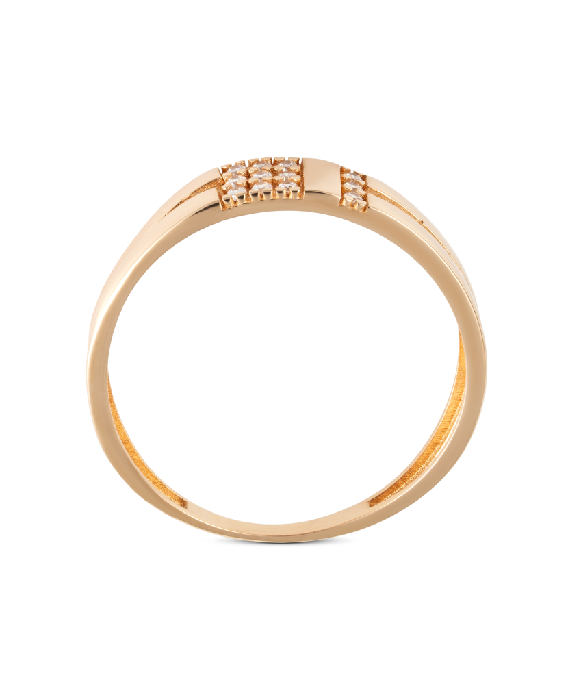 Kuldsõrmus tsirkoonidega