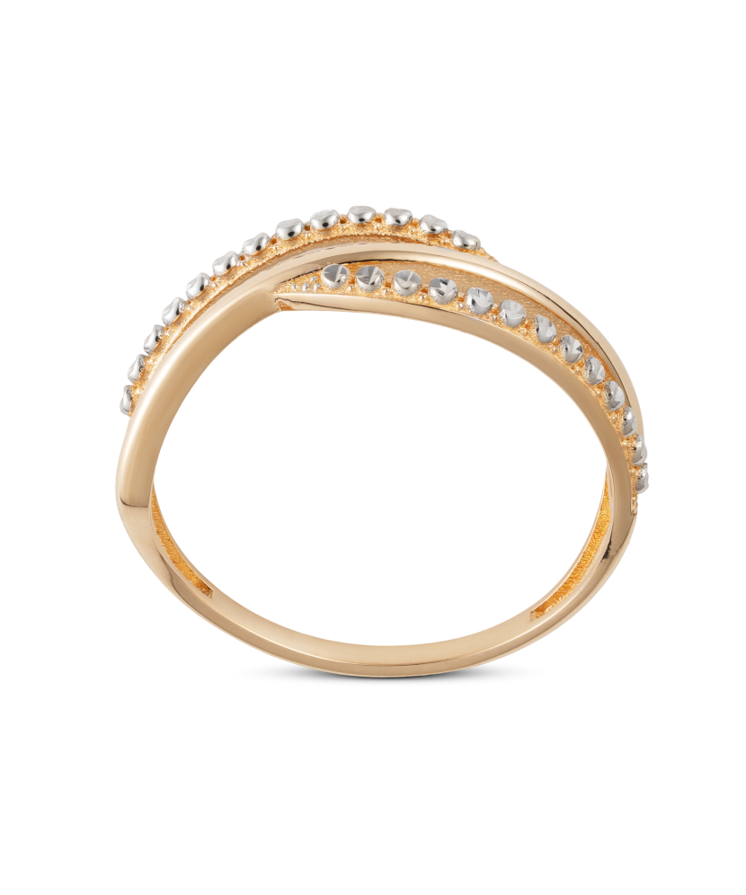 Золотое кольцо с цирконами