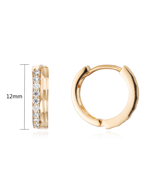 Kuldkõrvarõngad tsirkoonidega