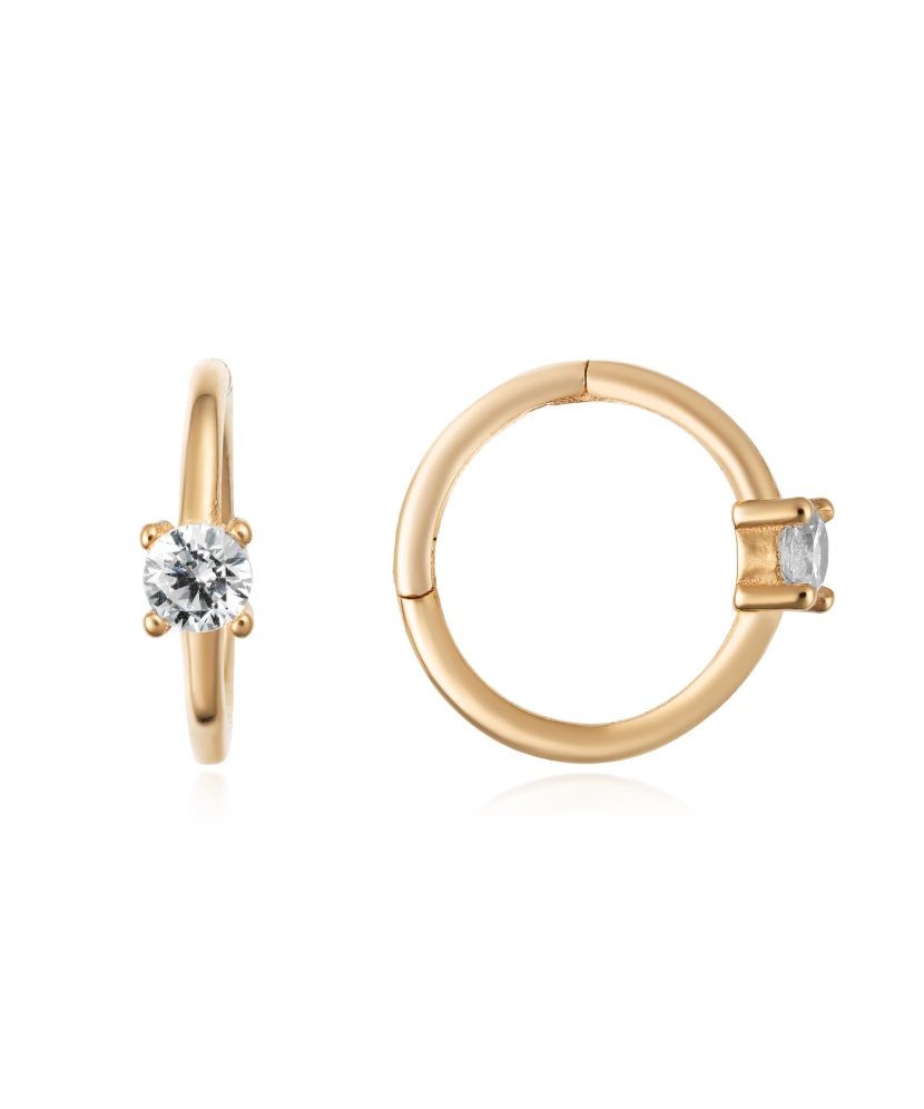 Kuldkõrvarõngad tsirkoonidega