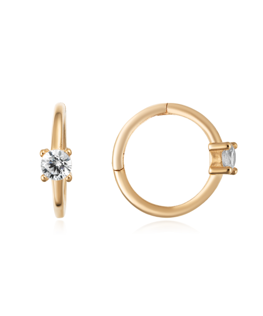 Kuldkõrvarõngad tsirkoonidega