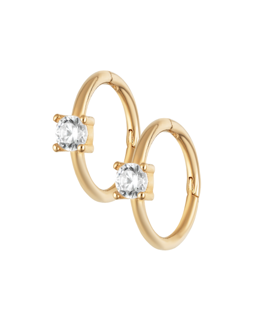 Kuldkõrvarõngad tsirkoonidega