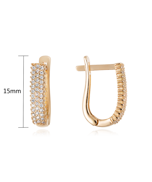 Kuldkõrvarõngad tsirkoonidega