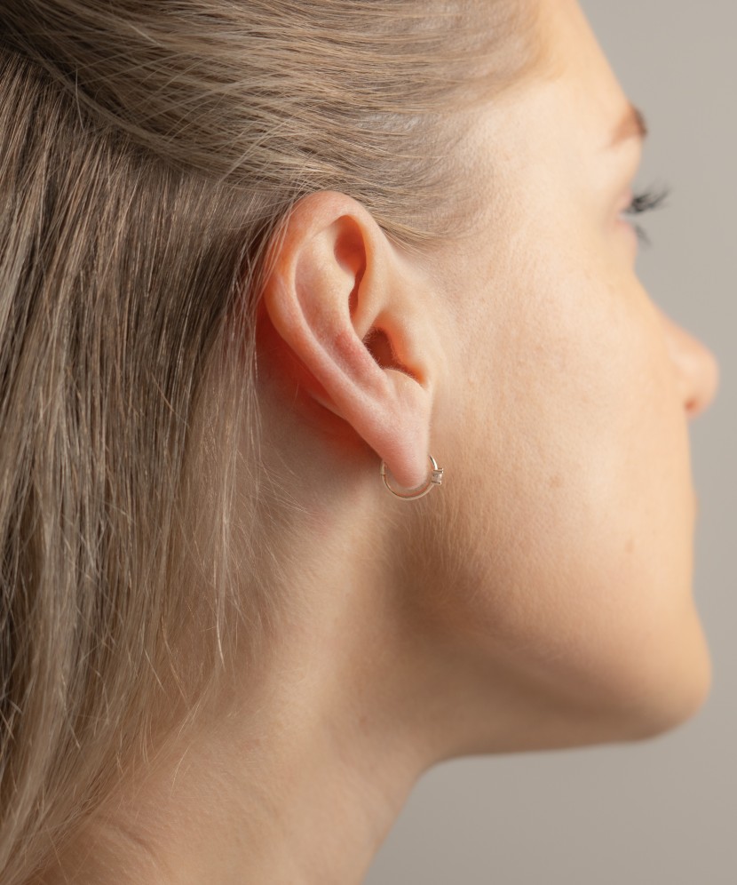 Kuldkõrvarõngad tsirkoonidega