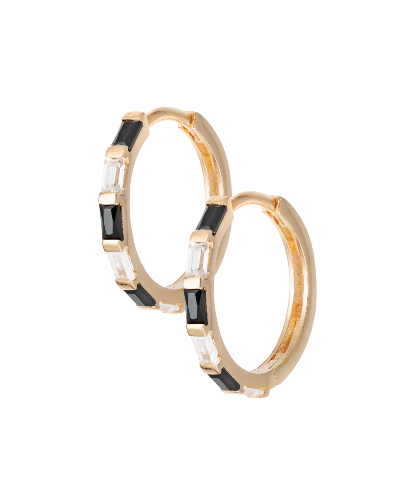 Kuldkõrvarõngad tsirkoonidega