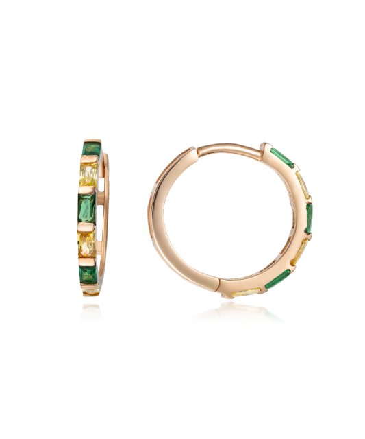 Kuldkõrvarõngad tsirkoonidega