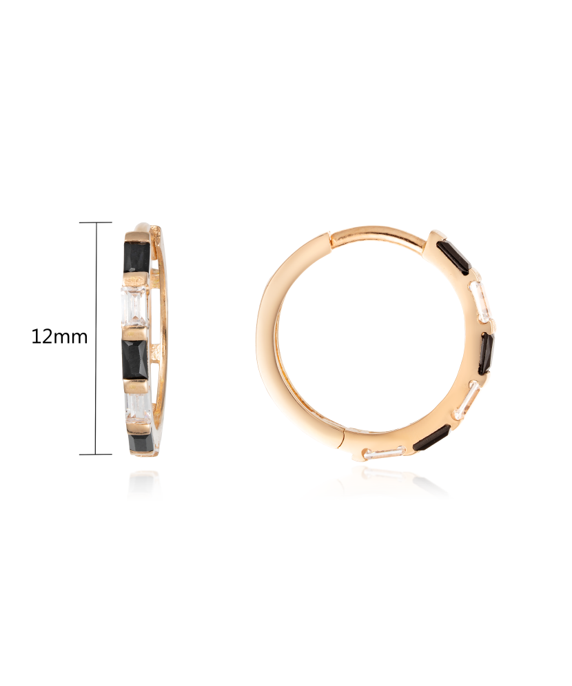 Kuldkõrvarõngad tsirkoonidega