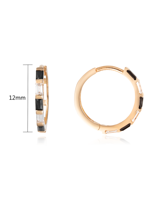 Золотые серьги с цирконами