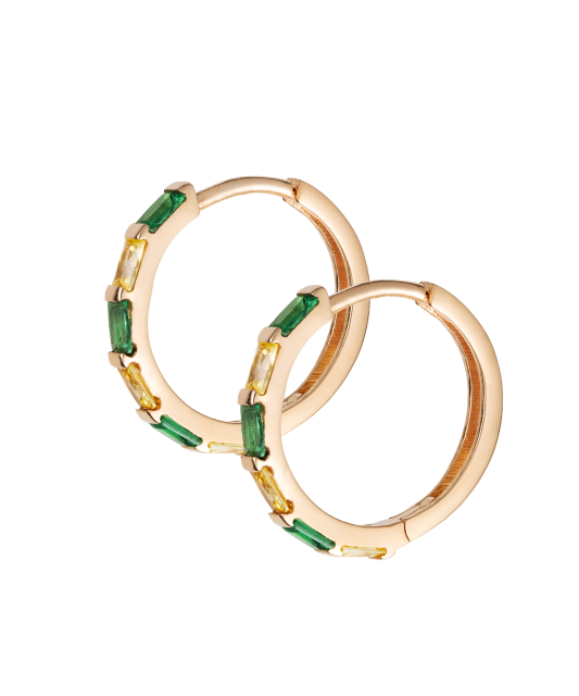 Kuldkõrvarõngad tsirkoonidega