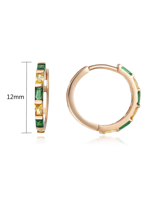 Kuldkõrvarõngad tsirkoonidega