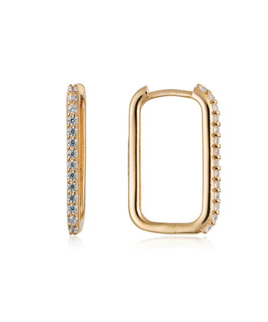 Kuldkõrvarõngad tsirkoonidega