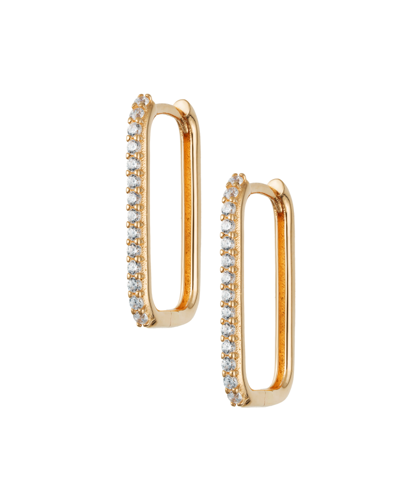 Kuldkõrvarõngad tsirkoonidega