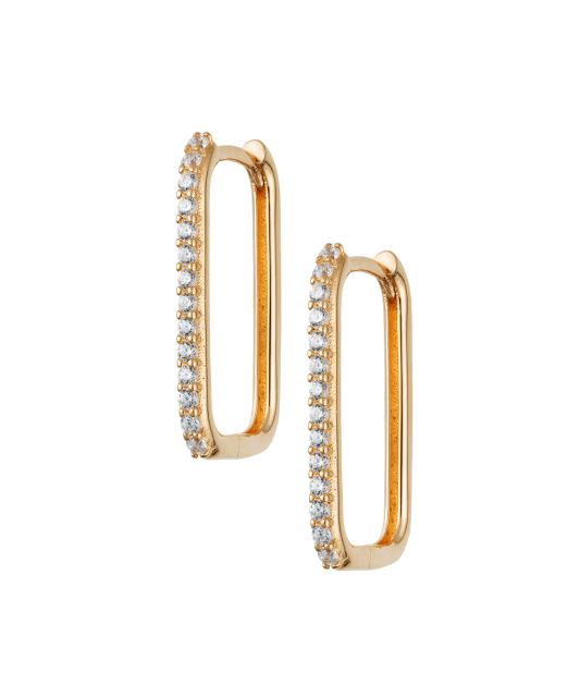 Kuldkõrvarõngad tsirkoonidega