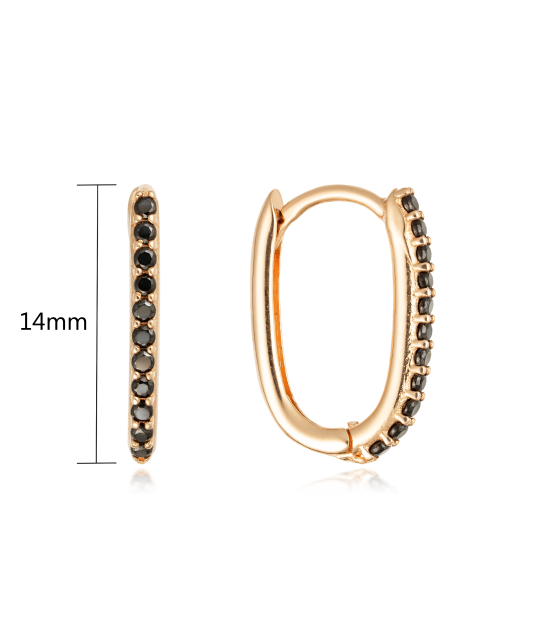 Kuldkõrvarõngad tsirkoonidega