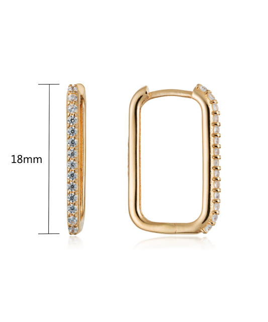 Kuldkõrvarõngad tsirkoonidega