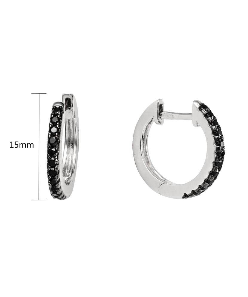 Hõbekõrvarõngad tsirkoonidega ja spinelliga