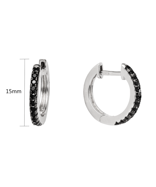 Hõbekõrvarõngad tsirkoonidega ja spinelliga