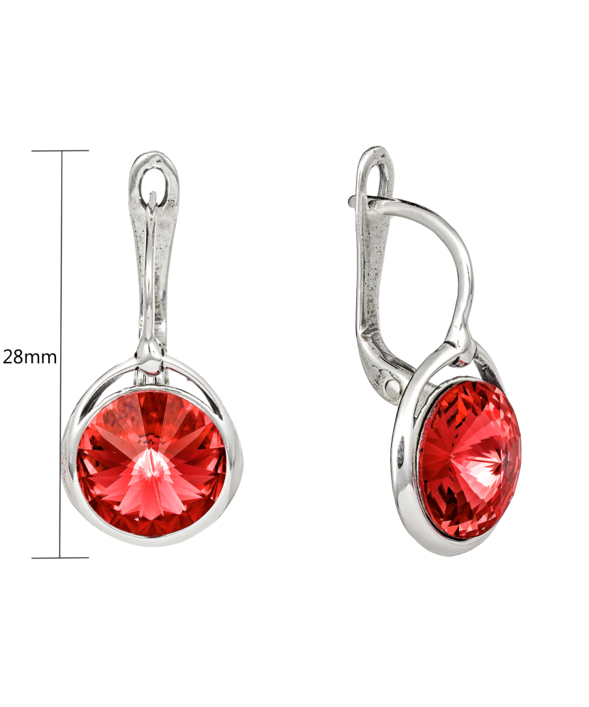 Hõbekõrvarõngad kristallidega