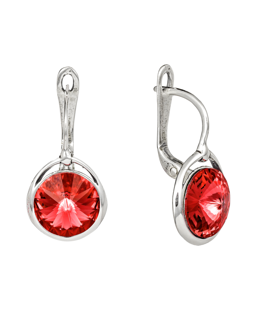 Hõbekõrvarõngad kristallidega