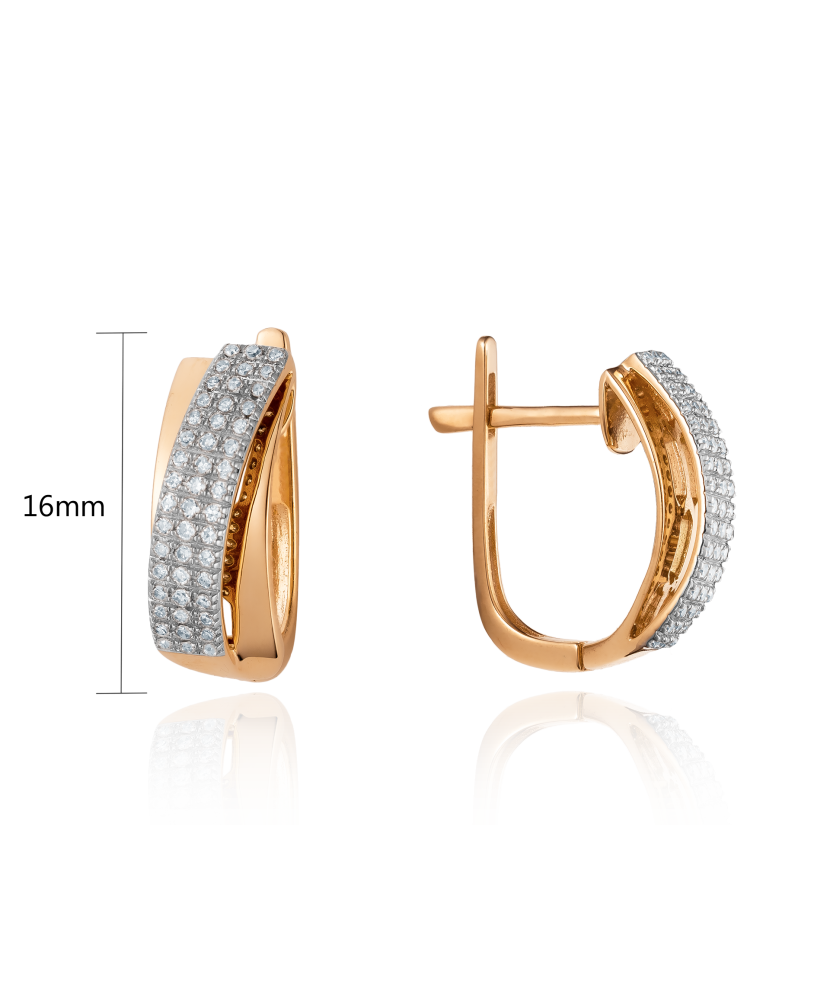 Kuldkõrvarõngad teemanditega