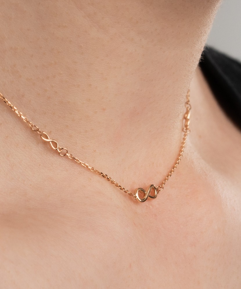 Золотая цепочка "Бесконечность"