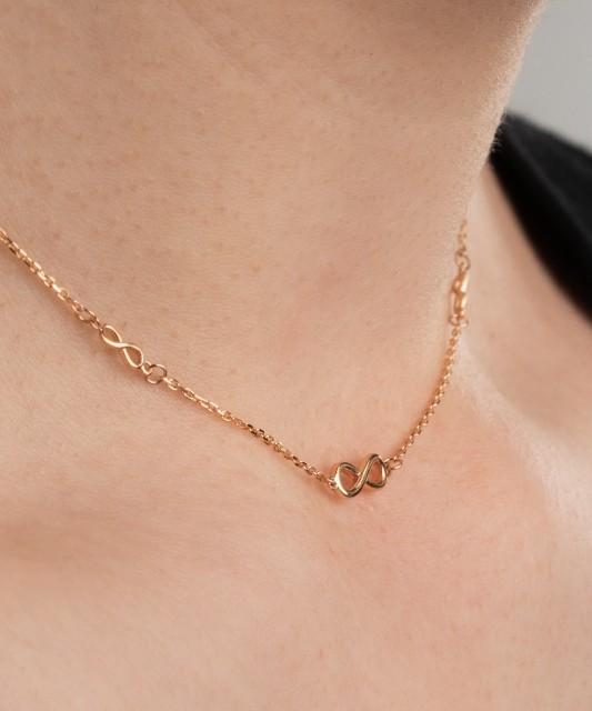 Золотая цепочка "Бесконечность"