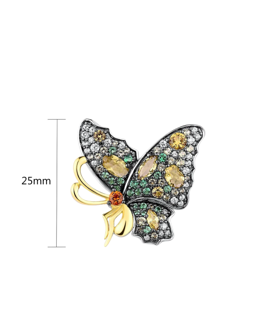 Hõbedast ripats tsirkoonidega ja spinellid