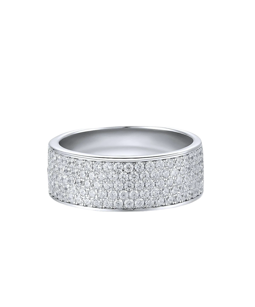 Hõbesõrmus tsirkoonidega