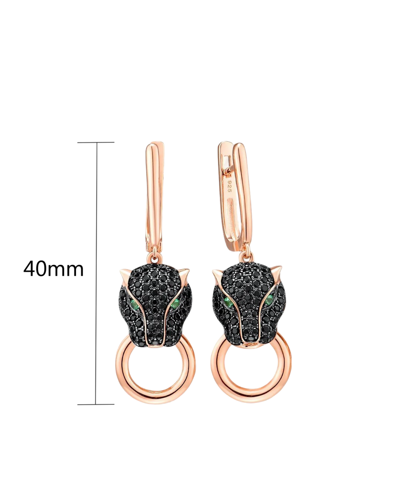 Kullatud Hõbedast spinellidega kõrvarõngad