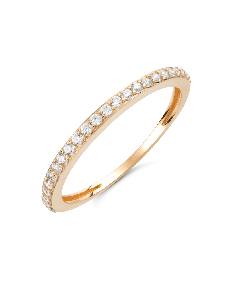 Золотое кольцо с цирконами